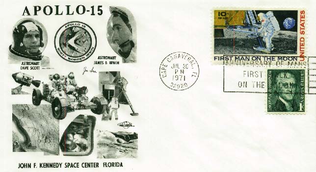 Beleg USA, , .  Motiv: Weltraum,Raumfahrt,Apollo.  Details und ...