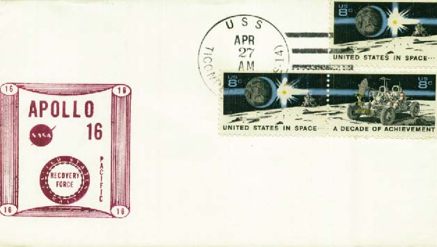 Beleg USA, , .  Motiv: Weltraum,Raumfahrt,Apollo.  Details und ...