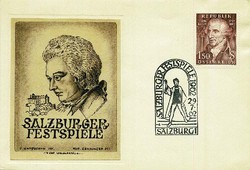 Beleg Österreich, , .  Motiv: Musik,Komponisten,Mozart.  Details und ...
