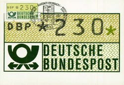 1420: German Federal Republic - ATM/Frama labels