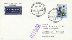Beleg Luxemburg, , Erstflug.  Motiv: Luftfahrt,Flugpost,sonstige ...