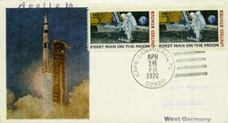 Beleg USA, , .  Motiv: Weltraum,Raumfahrt,Apollo.  Details und ...