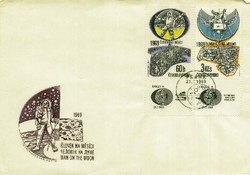 Beleg Tschechoslowakei, , Ersttagsbrief.  Motiv: Weltraum,Raumfahrt ...
