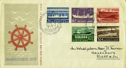 Beleg Niederlande, , Ersttagsbrief.  Motiv: Schiffe allgemein.  ...