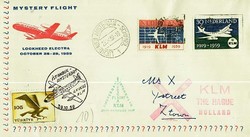 Beleg Niederlande, , Erstflug.  Motiv: Luftfahrt,Flugpost,sonstige ...