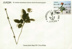 Beleg Polen, , Ersttagsbrief.  Motiv: Natur,Blumen,allgemein.  ...