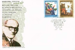 Beleg Polen, , Ersttagsbrief.  Motiv: Kunst u. Kultur,Literatur ...