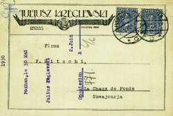 Beleg Polen, , .  Details und Erhaltung siehe Abbildung. 