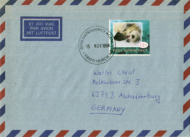 Beleg Ross Gebiet, , .  Motiv: Tiere,Meerestiere,allgemein.  Details ...