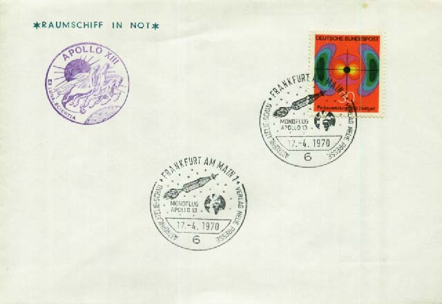 Beleg Bundesrepublik Deutschland, , .  Motiv: Weltraum,Raumfahrt ...