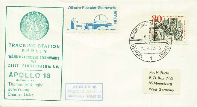 Beleg Bundesrepublik Deutschland, , .  Motiv: Weltraum,Raumfahrt ...