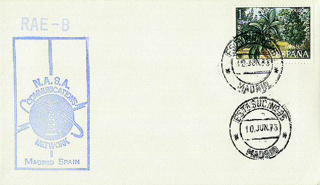 Beleg Spanien, .  Motiv: Weltraum,Raumfahrt,sonstige.  Details und ...