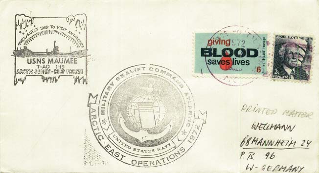 Beleg USA, , .  Motiv: Expeditionen,Arktis,.  Details und Erhaltung ...