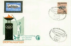 Beleg Bundesrepublik Deutschland, , Erstflug.  Motiv: Zeppelin,andere ...