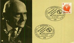 Beleg Bundesrepublik Deutschland, , .  Motiv: Weltraum,Raumfahrt ...