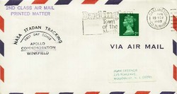 Beleg Grossbritannien, , .  Motiv: Weltraum,Raumfahrt,Apollo.  ...