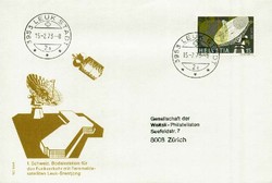Beleg Schweiz, , Erstflug.  Motiv: Weltraum,Raumfahrt,sonstige.  ...