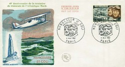 Beleg Frankreich, , Erstflug.  Motiv: Weltraum,Raumfahrt,sonstige.  ...