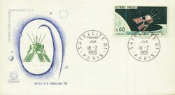 Beleg Frankreich, , Erstflug.  Motiv: Weltraum,Raumfahrt,sonstige.  ...