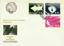 Beleg Portugal, , Erstflug.  Motiv: Weltraum,Raumfahrt,sonstige.  ...