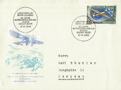 Beleg Schweiz, , Ersttagsbrief.  Motiv: Luftfahrt,Flug Ereignisse,- ...