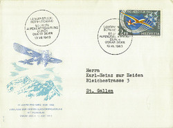 Beleg Schweiz, , Ersttagsbrief.  Motiv: Luftfahrt,Flug Ereignisse,- ...