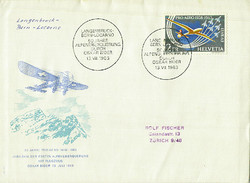 Beleg Schweiz, , Ersttagsbrief.  Motiv: Luftfahrt,Flug Ereignisse,- ...