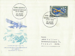 Beleg Schweiz, , Ersttagsbrief.  Motiv: Luftfahrt,Flug Ereignisse,- ...