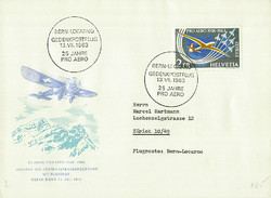 Beleg Schweiz, , Ersttagsbrief.  Motiv: Luftfahrt,Flug Ereignisse,- ...