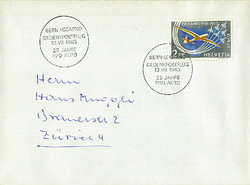 Beleg Schweiz, , Ersttagsbrief.  Motiv: Luftfahrt,Flug Ereignisse,- ...