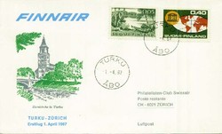 Beleg Finnland, , Erstflug.  Motiv: Luftfahrt,Flugpost,sonstige ...