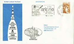 Beleg Frankreich, , .  Motiv: Weltraum,Raumfahrt,sonstige.  Details ...