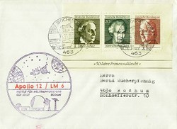 Beleg Bundesrepublik Deutschland, , .  Motiv: Weltraum,Raumfahrt ...