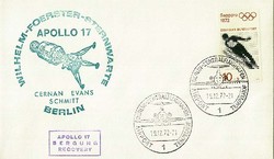 Beleg Bundesrepublik Deutschland, , .  Motiv: Weltraum,Raumfahrt ...