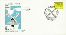 Beleg Niederlande, , .  Motiv: Luftfahrt,Flughäfen,internationale ...