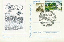 Beleg Österreich, , .  Motiv: Weltraum,Himmelskoerper,sonstige.  ...