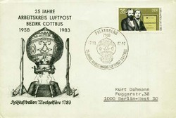 Beleg DDR, , .  Motiv: Luftfahrt,Ballon,Sonstiges.  Details und ...