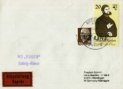 1380: German Democratic Republic - Cancellations and seals
