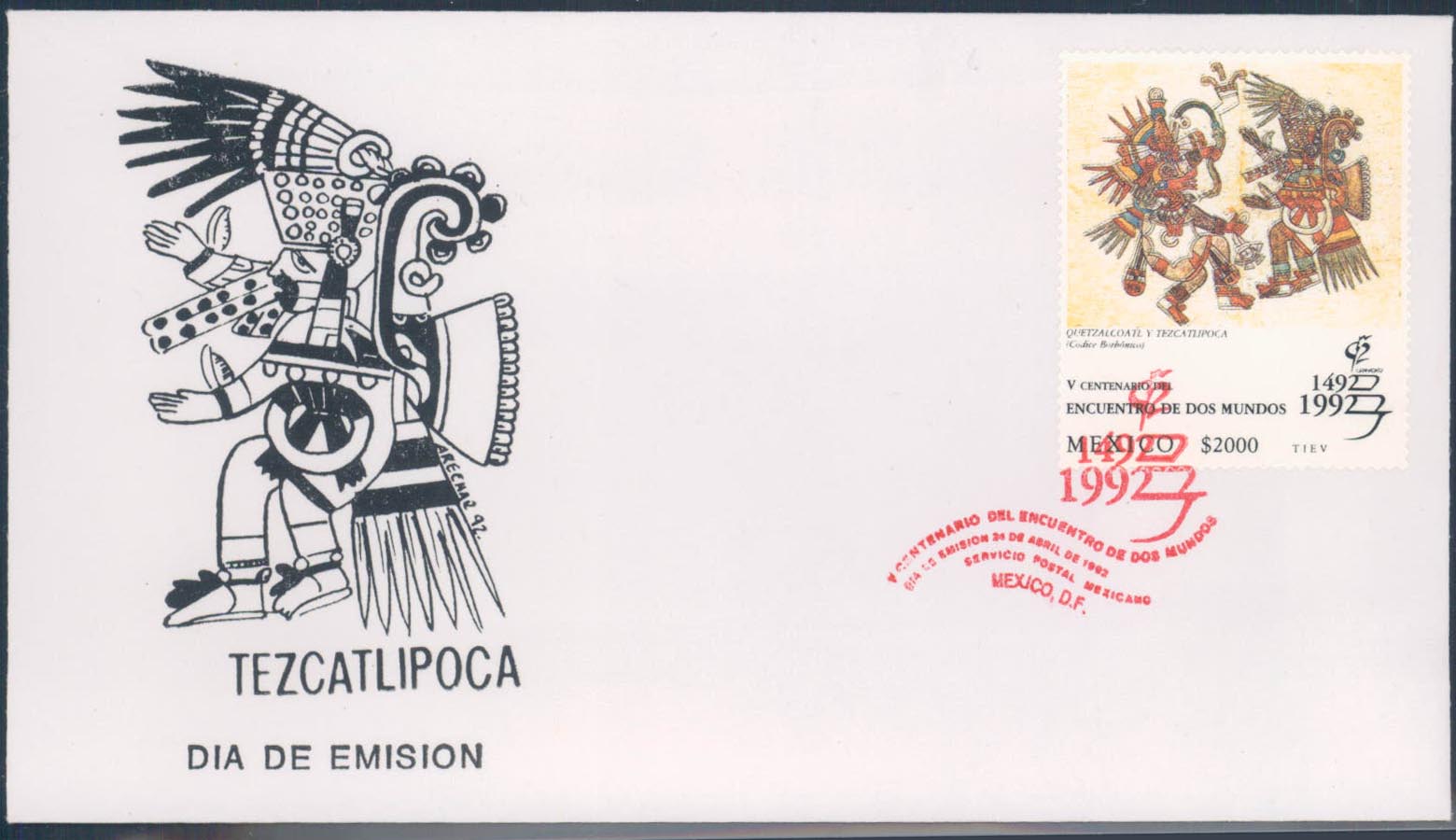 Beleg Mexiko, , Ersttagsbrief.  Motiv: Kunst u. Kultur,Malerei ...