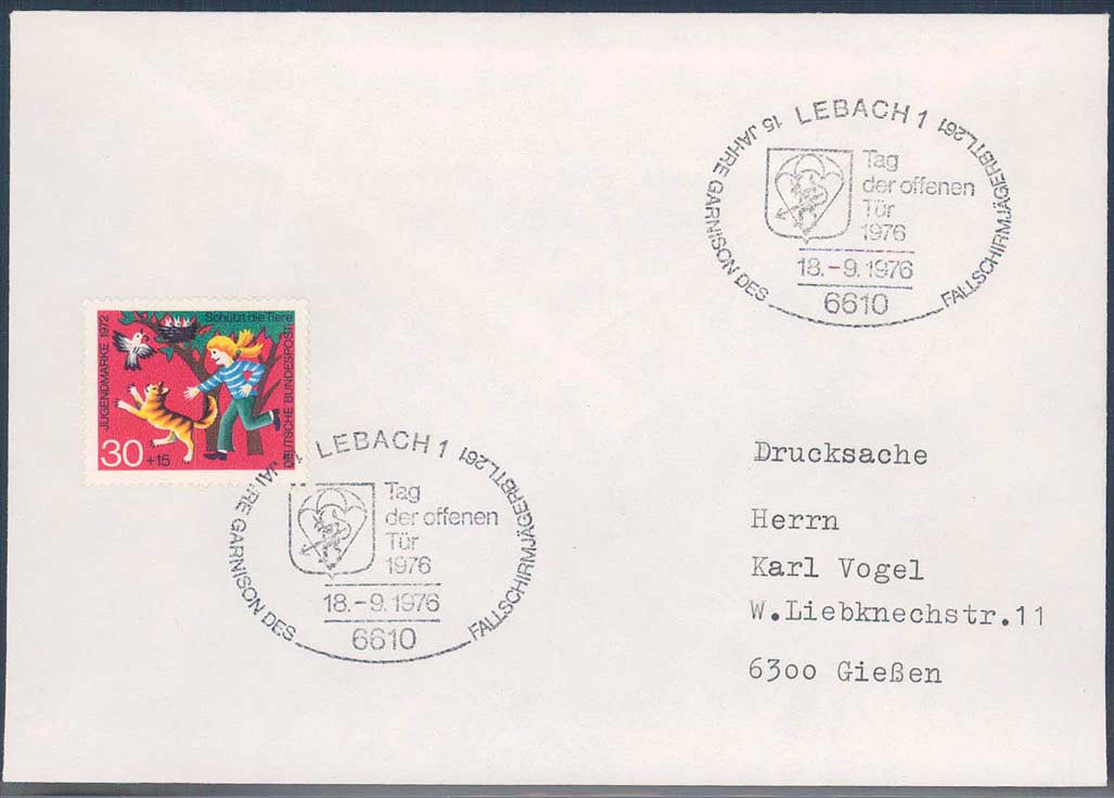 Beleg Bundesrepublik Deutschland, , .  Motiv: Militaer, Bundeswehr.  ...