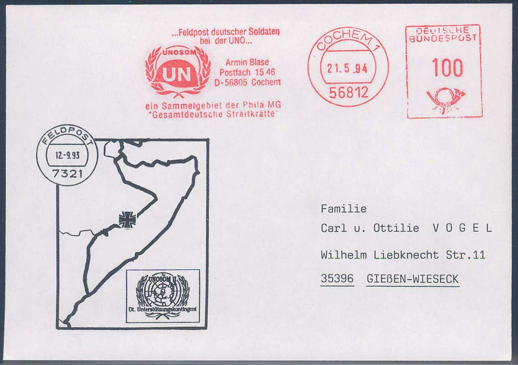 Beleg Bundesrepublik Deutschland, , .  Motiv: Militaer, Bundeswehr.  ...