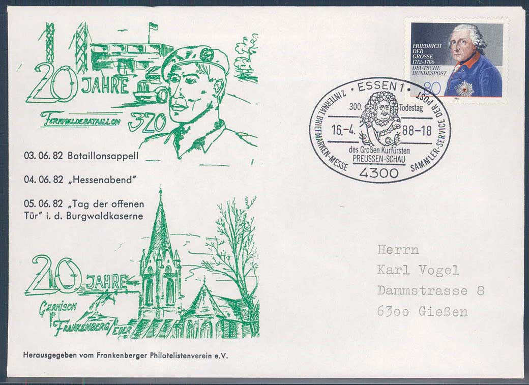 Beleg Bundesrepublik Deutschland, , .  Motiv: Militaer, Bundeswehr.  ...