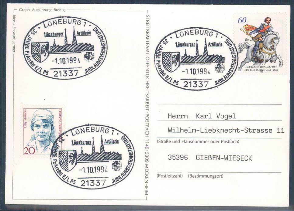 Beleg Bundesrepublik Deutschland, , .  Motiv: Militaer, Bundeswehr.  ...