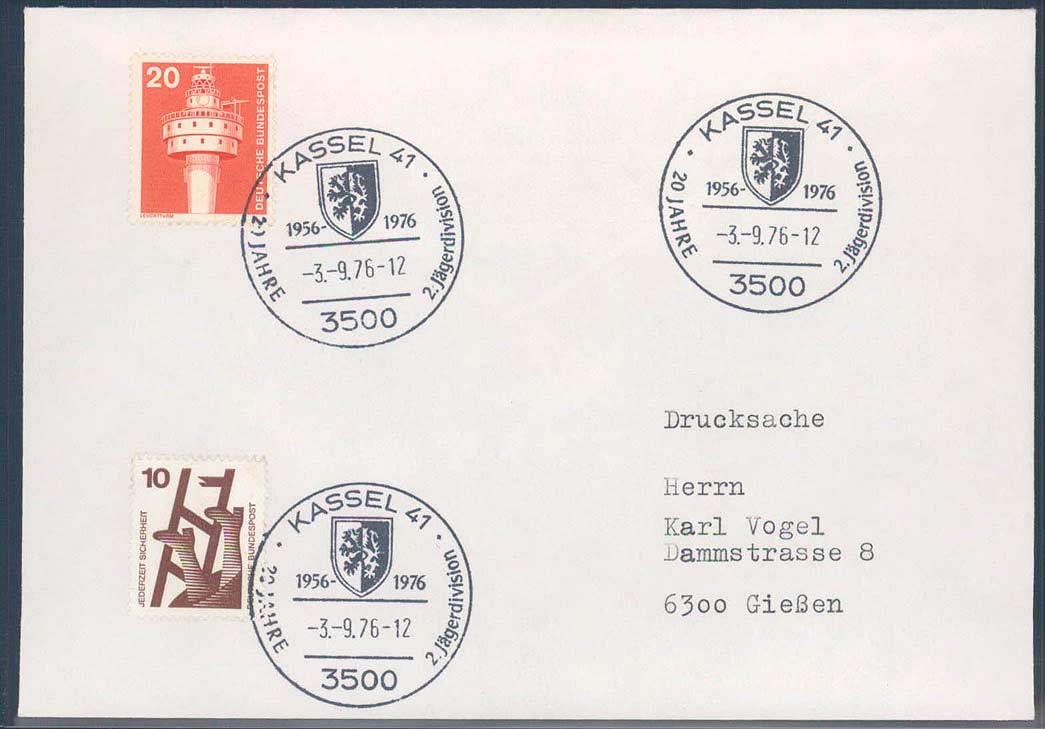 Beleg Bundesrepublik Deutschland, , .  Motiv: Militaer, Bundeswehr.  ...