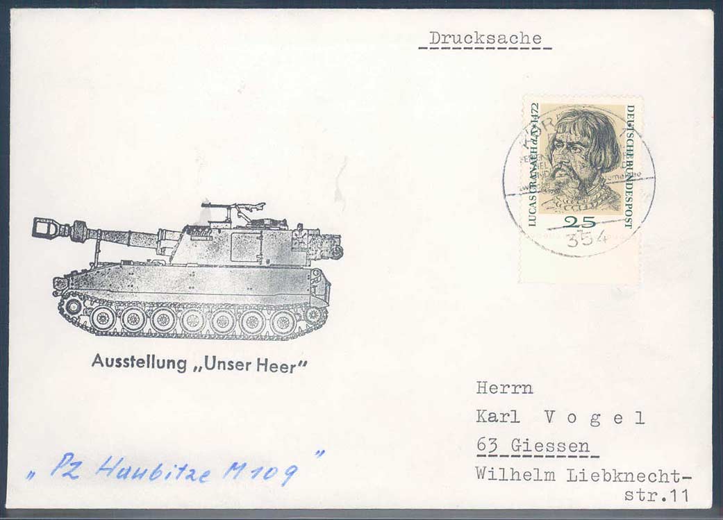 Beleg Bundesrepublik Deutschland, , .  Motiv: Militaer, Bundeswehr.  ...