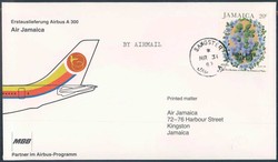 Beleg Jamaica, , Ersttagsbrief.  Motiv: Luftfahrt,Flugpost,sonstige ...
