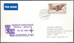 Beleg Tschechoslowakei, , Ersttagsbrief.  Motiv: Luftfahrt,Flugpost ...