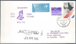 Beleg Niederlande, , Ersttagsbrief.  Motiv: Luftfahrt,Flugpost ...