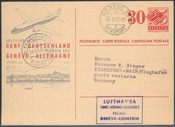 Beleg Schweiz, , Ersttagsbrief.  Motiv: Luftfahrt,Flugpost,Lufthansa. ...