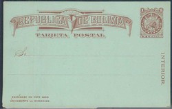 1905: Bolivia - Postal stationery
